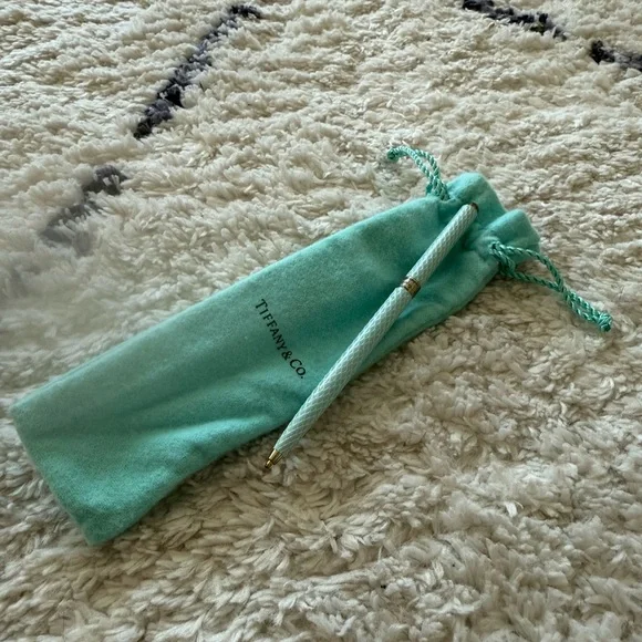 Tiffany & Co. Turquoise Pouch with Pen